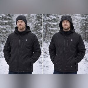 Tidewe Men’s Heated Jacket w/ Battery – Waterproof Windproof – NWT – Size M